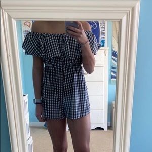 Checkered romper